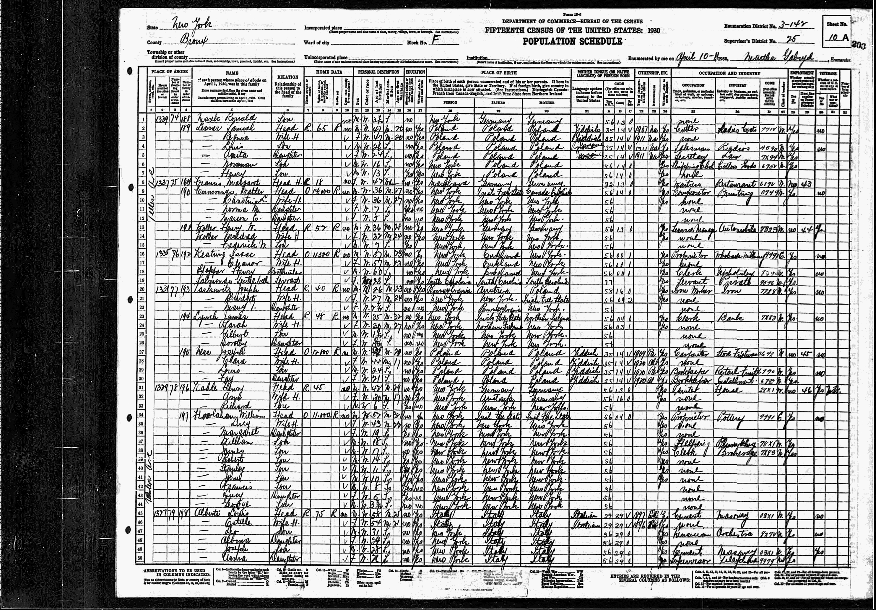 1930 Census